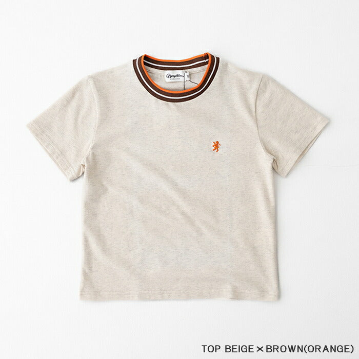 ジムフレックスキッズクルーネックラインTシャツ(GY-C0459CCB)COTTONSPANDEXJERSEYKIDSCREWNECKKNIT-LINET-SHIRTGYMPHLEX(キッズ)【2025春夏】*送料無料*【後払い決済不可】*