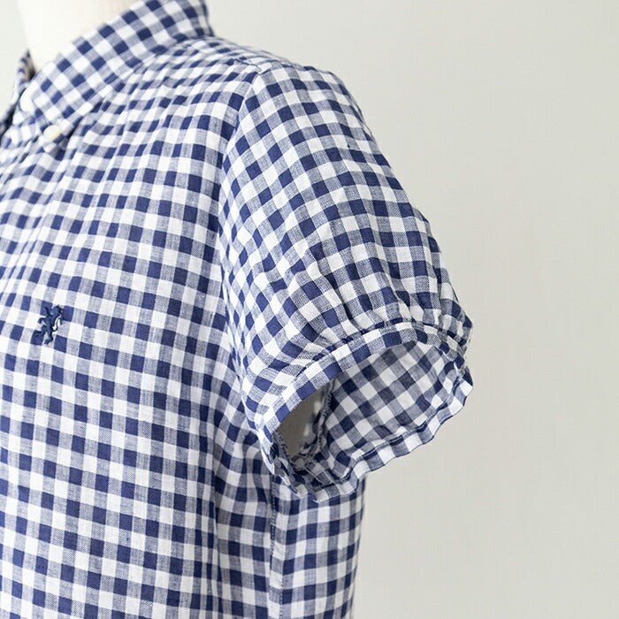 ジムフレックスストライプコットンボタンダウンシャツ(GY-B0198MTS)MULTISTRIPESHORTB.D.SHIRTL/SGymphlex(レディース)【2024春夏】*送料無料*【後払い決済不可】*