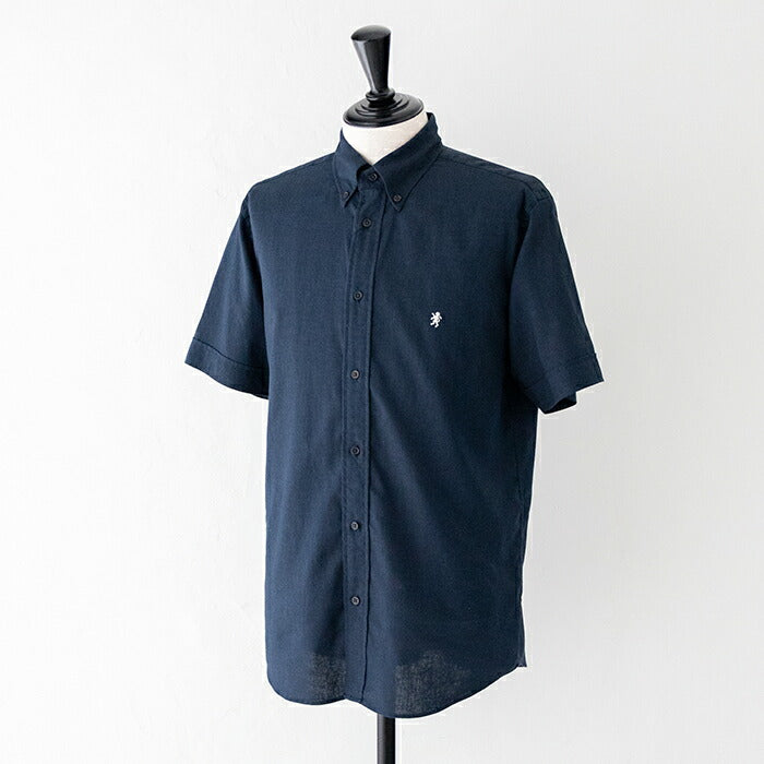 ジムフレックスツイルバイオウォッシュ半袖ボタンダウンシャツ(GY-B0248BIT)TWILLBIOWASHB.D.SHIRTS/SGymphlex(メンズ)【2024春夏】*送料無料*【後払い決済不可】*