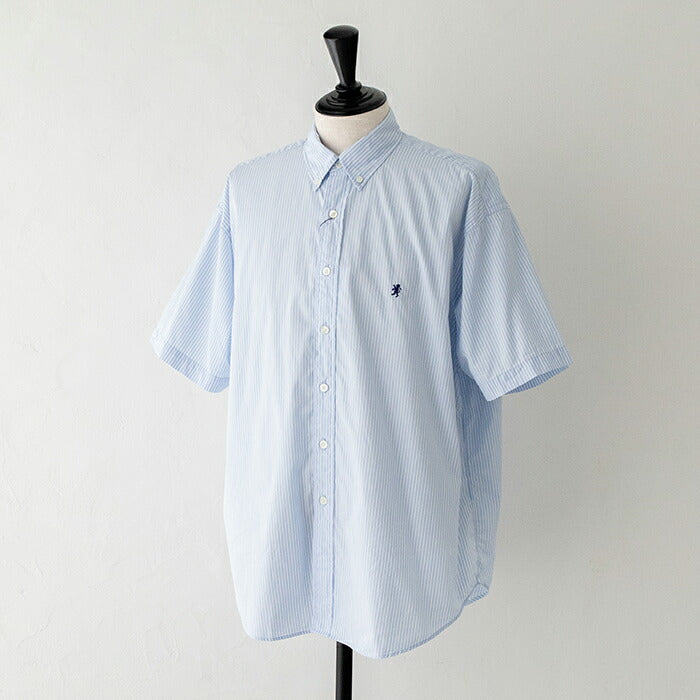 ジムフレックスツイルバイオウォッシュ半袖ボタンダウンシャツ(GY-B0248BIT)TWILLBIOWASHB.D.SHIRTS/SGymphlex(メンズ)【2024春夏】*送料無料*【後払い決済不可】*
