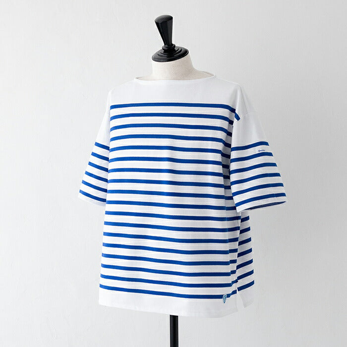オーシバルスビンジャージクルーネック半袖Tシャツ(OR-C0084SOE)SUVINOPENENDJERSEYBOATNECKSHORTSLEEVEORCIVAL(メンズ)【2023春夏】*送料無料*【後払い決済不可】*