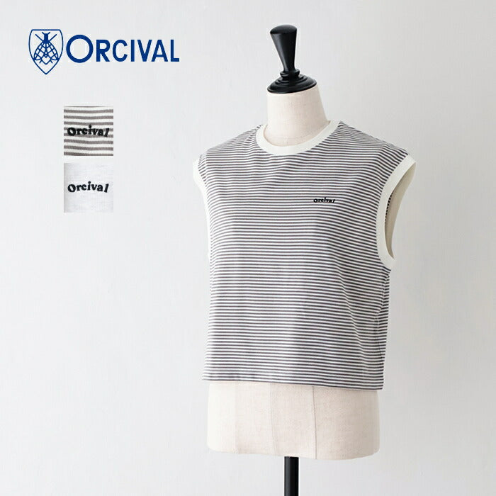 オーシバルリネンスリーブレスプルオーバー(OR-B0264LNC)LINENPLAIDSLEEVELESSPULLOVERORCIVAL(レディース)【2024春夏】*送料無料*【後払い決済不可】*