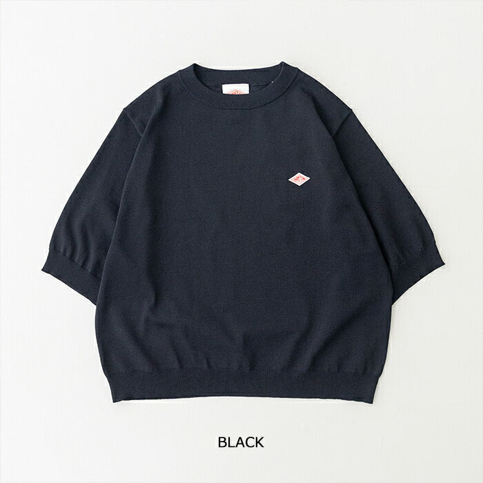ダントンハーフスリーブクルーネックジャージニット(DT-D0135YSD)JERSEYKNITHALFSLEEVECREWNECKDANTON(レディース)【2026春夏】*送料無料*【後払い決済不可】*