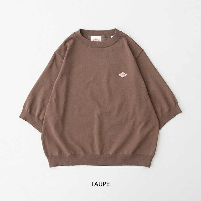 ダントンハーフスリーブクルーネックジャージニット(DT-D0135YSD)JERSEYKNITHALFSLEEVECREWNECKDANTON(レディース)【2026春夏】*送料無料*【後払い決済不可】*