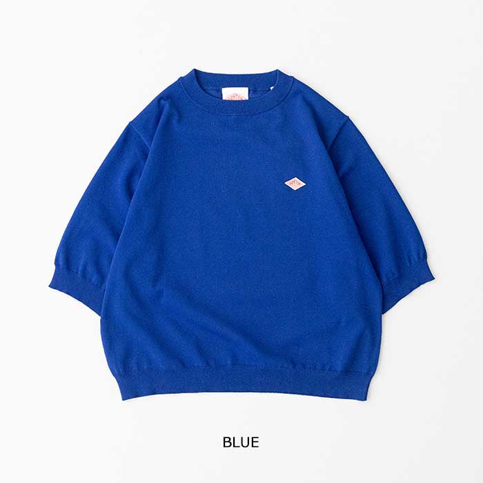 ダントンハーフスリーブクルーネックジャージニット(DT-D0135YSD)JERSEYKNITHALFSLEEVECREWNECKDANTON(レディース)【2026春夏】*送料無料*【後払い決済不可】*