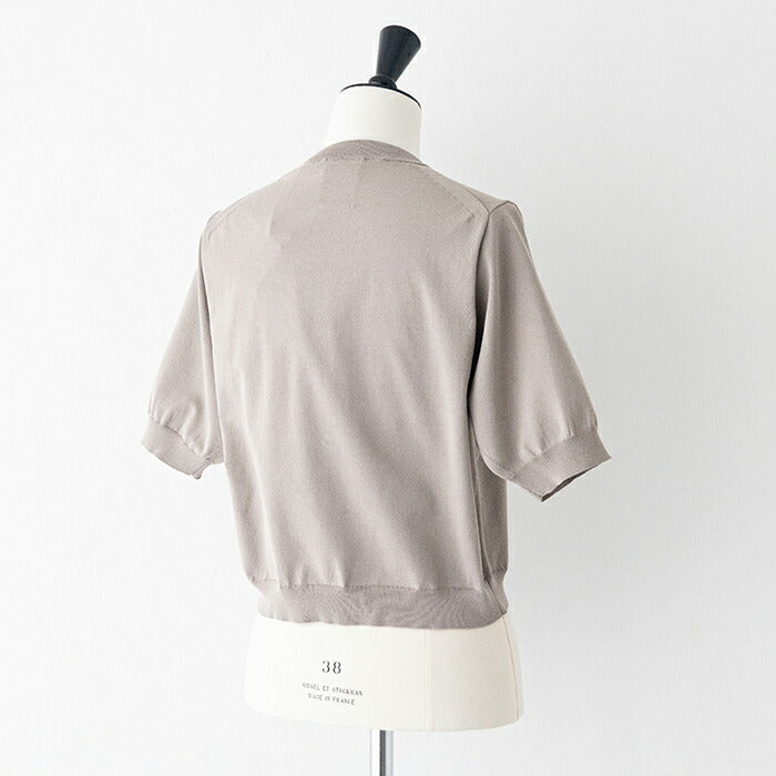 ダントンハーフスリーブクルーネックジャージニット(DT-D0135YSD)JERSEYKNITHALFSLEEVECREWNECKDANTON(レディース)【2026春夏】*送料無料*【後払い決済不可】*