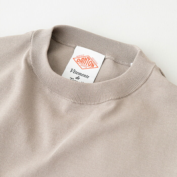 ダントンハーフスリーブクルーネックジャージニット(DT-D0135YSD)JERSEYKNITHALFSLEEVECREWNECKDANTON(レディース)【2026春夏】*送料無料*【後払い決済不可】*