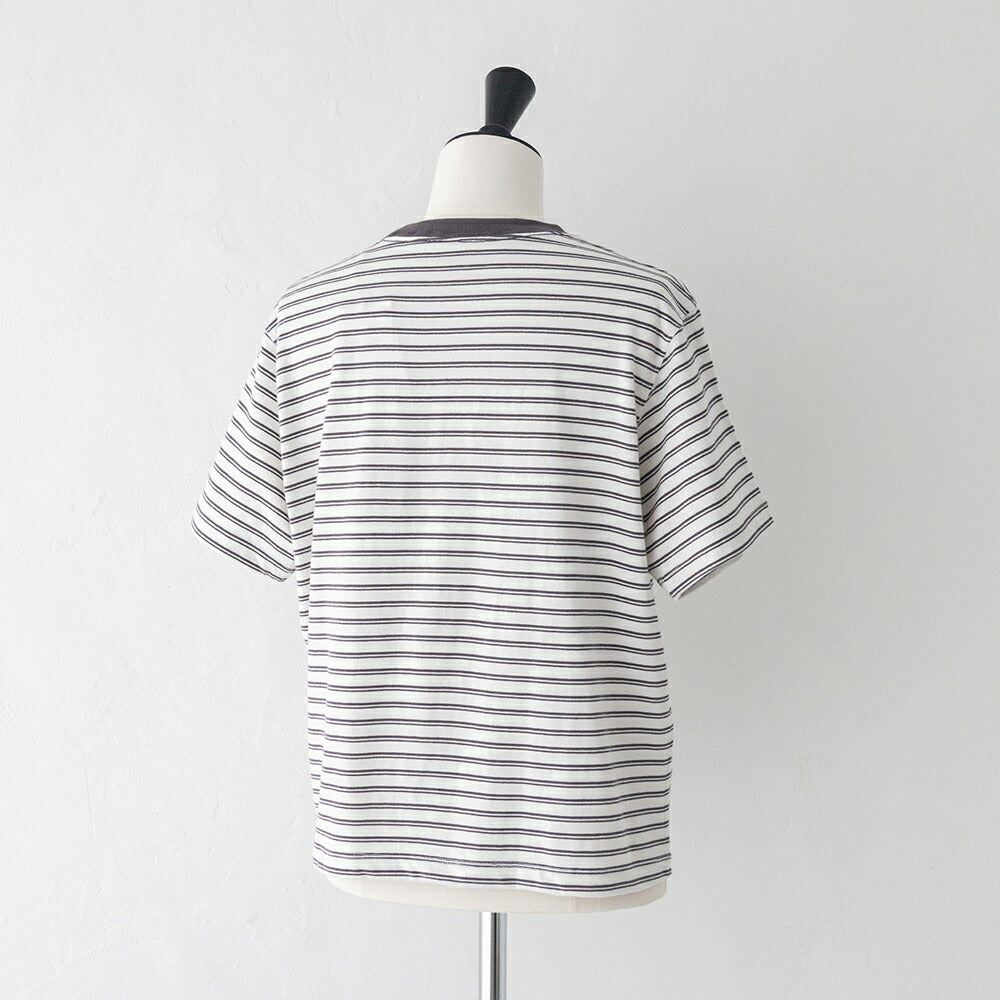 ダントンコットン天竺ボーダーショートTシャツ(DT-C0404CJJ)16/-JERSEYSHORTT-SHIRTDANTON(レディース)【2026春夏】*送料無料*【後払い決済不可】*