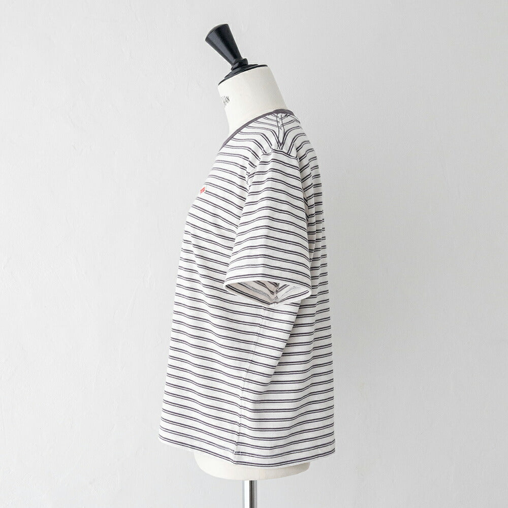 ダントンコットン天竺ボーダーショートTシャツ(DT-C0404CJJ)16/-JERSEYSHORTT-SHIRTDANTON(レディース)【2026春夏】*送料無料*【後払い決済不可】*