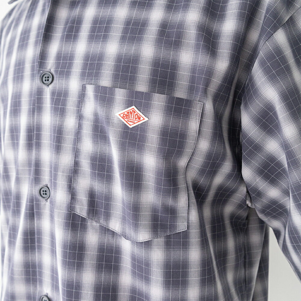 ダントンボイルポプリン半袖ワークシャツ(DT-B0434TCV)TCVOILEPOPLINSHORTSLEEVESHIRTDANTON(メンズ)【2026春夏】*送料無料*【後払い決済不可】*