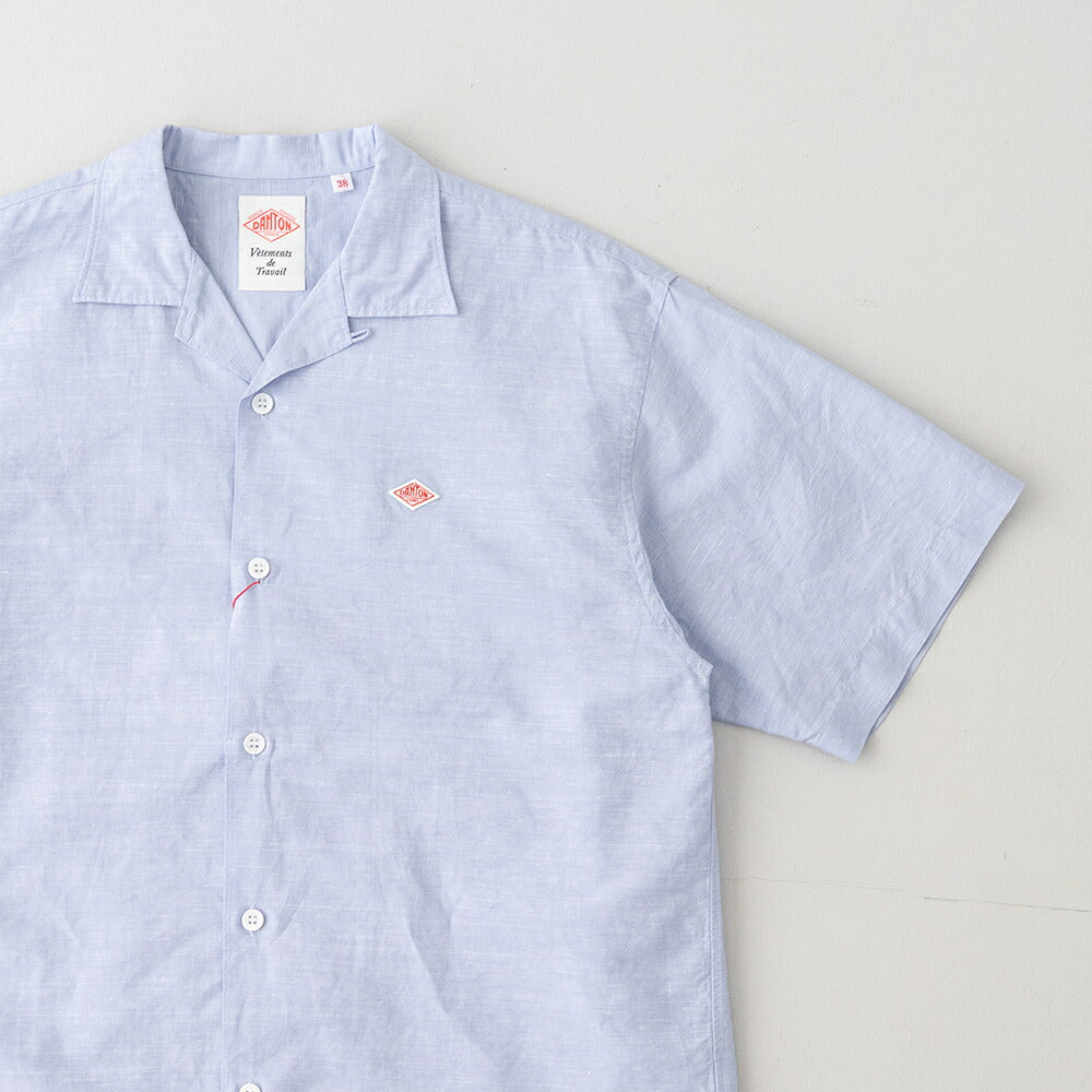 ダントンコットンリネンスラブ半袖シャツ(DT-B0436VCL)C/LISLUBSHORTSLEEVESHIRTDANTON(メンズ)【2026春夏】*送料無料*【後払い決済不可】*