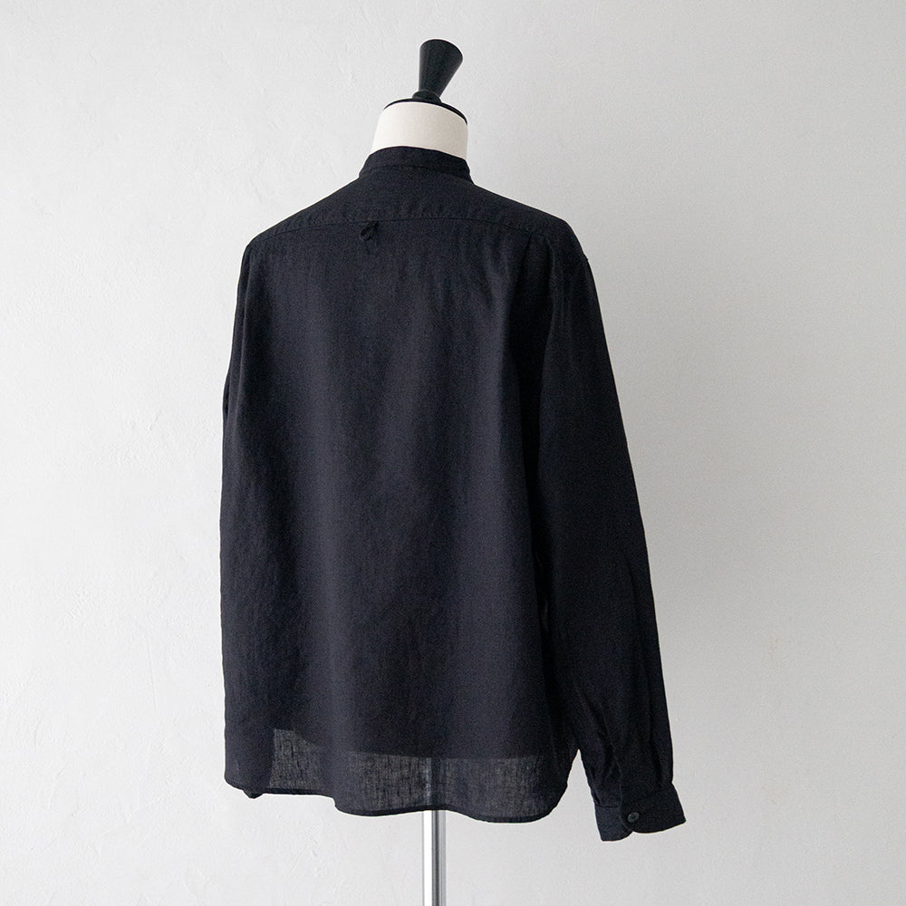 リネンクロス <BR>バンドカラーシャツL/S<BR> (DT-B0279 FLI) <BR>(レディース)<BR>【2026春夏】