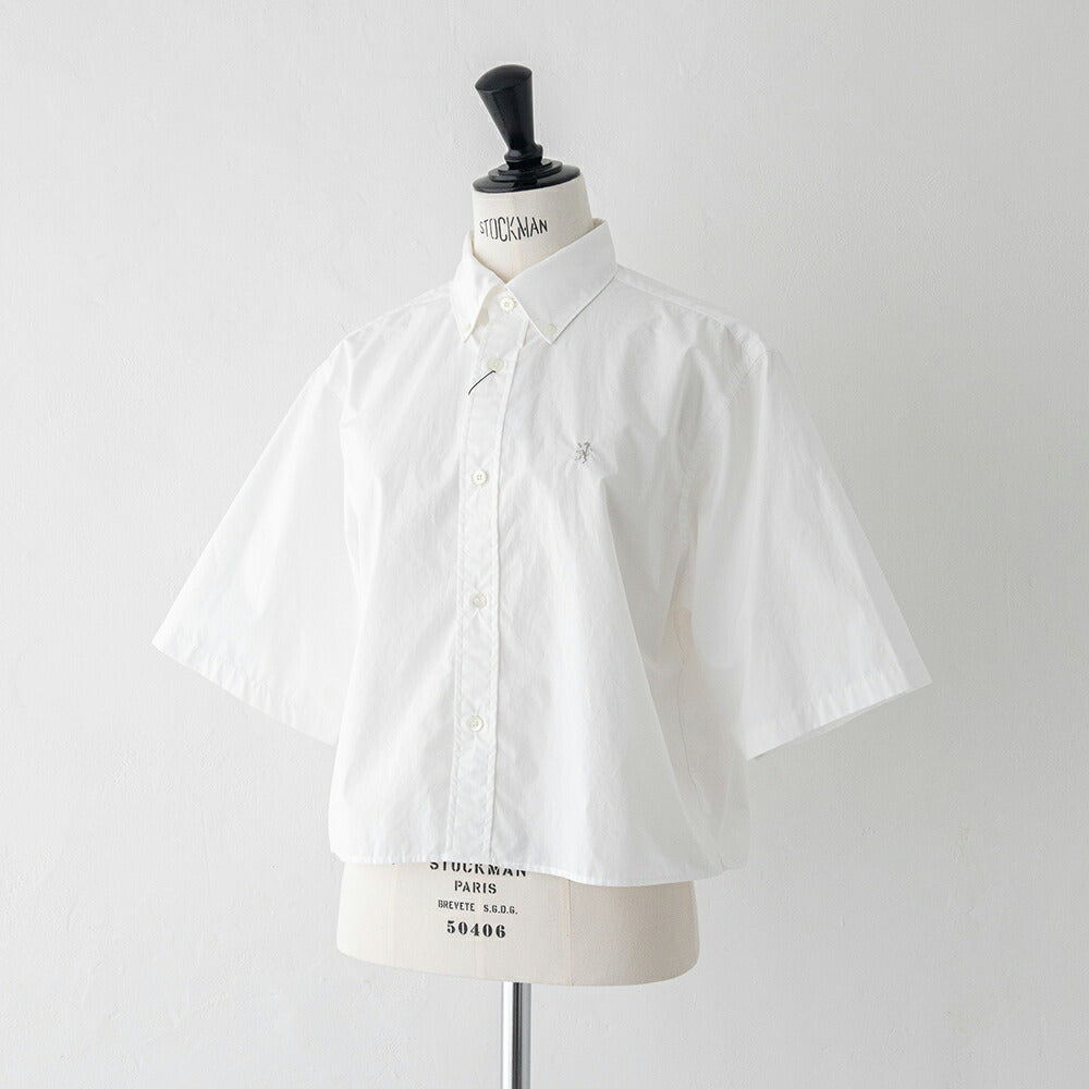 ジムフレックスショートボタンダウン半袖シャツSOLID(GY-B0367OGT)60/-COTTONTYPEWRITERSHORTB.D.SHIRTS/SGYMPHLEX(レディース)【2026春夏】*送料無料*【後払い決済不可】*