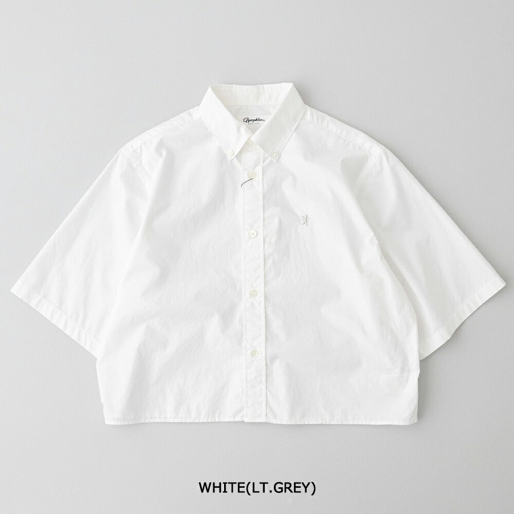 ジムフレックスショートボタンダウン半袖シャツSOLID(GY-B0367OGT)60/-COTTONTYPEWRITERSHORTB.D.SHIRTS/SGYMPHLEX(レディース)【2026春夏】*送料無料*【後払い決済不可】*