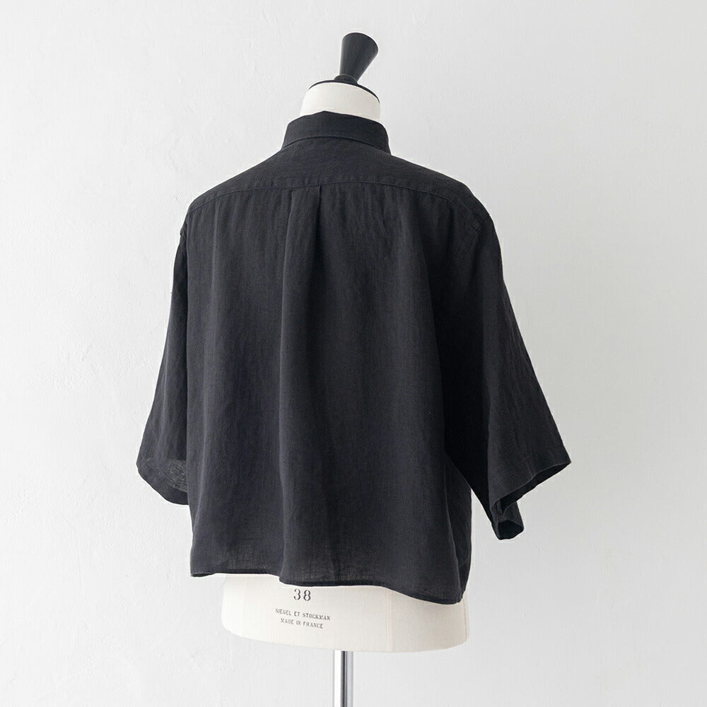 ジムフレックスリネンショートボタンダウン半袖シャツ(GY-B0367SKC)60SLINENDYEDCANVASSHORTB.D.SHIRTS/SGYMPHLEX(レディース)【2026春夏】*送料無料*【後払い決済不可】*