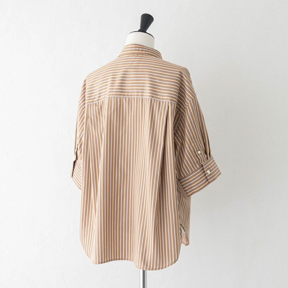 ジムフレックスコットンタイプライターストライプボタンダウンシャツ(GY-B0458ICT)50/1TYPEWRITERSTRIPESHORTSHIRTS/SGYMPHLEX(レディース)【2026春夏】*送料無料*【後払い決済不可】*