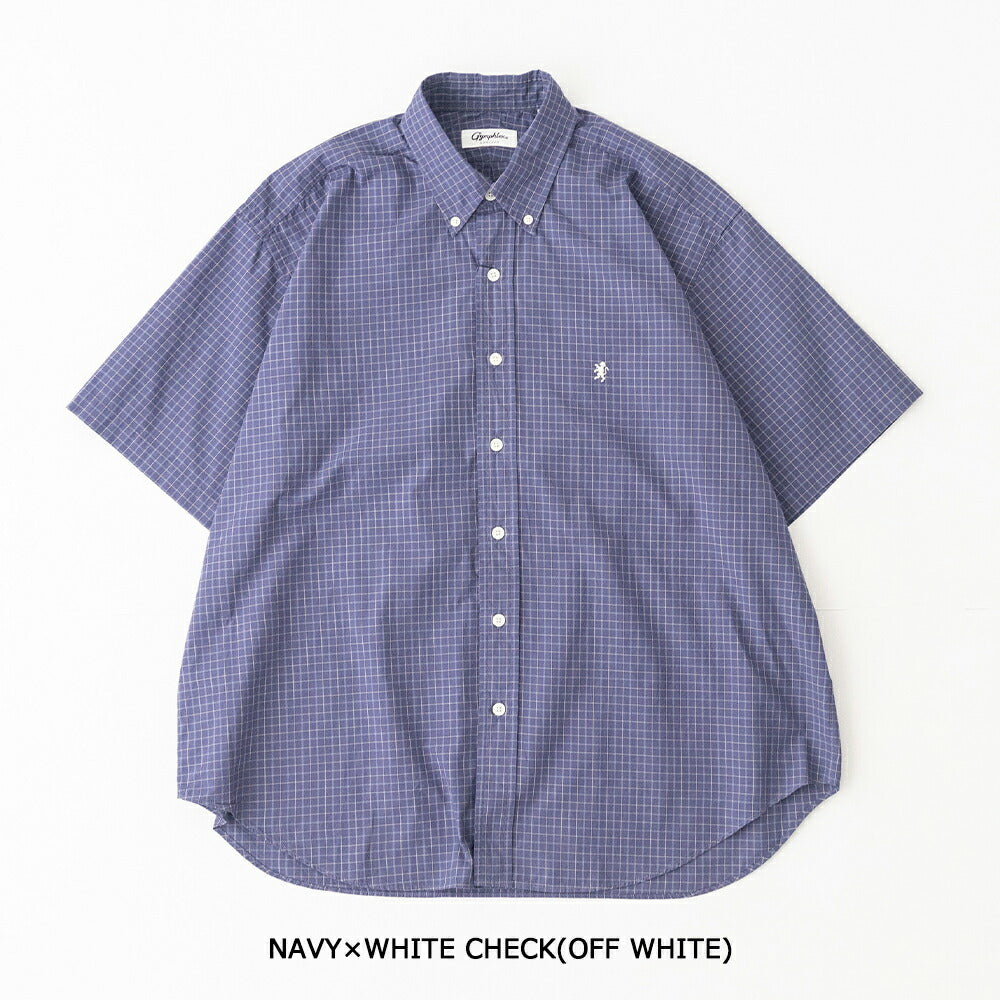 ジムフレックスコットンワッシャーボタンダウン半袖シャツ(GY-B0248OGC)COTTONWASHERFINISHB.D.SHIRTS/SGYMPHLEX(メンズ)【2026春夏】*送料無料*【後払い決済不可】*