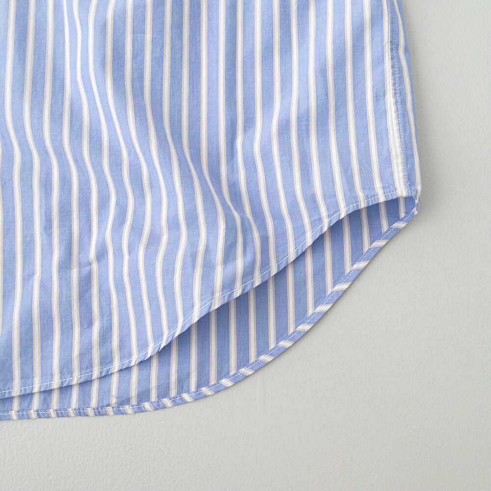 ジムフレックスコットンポプリンボタンダウン半袖シャツ(GY-B0248PSE)100/2STRIPEB.D.SHIRTS/SGYMPHLEX(メンズ)【2026春夏】*送料無料*【後払い決済不可】*