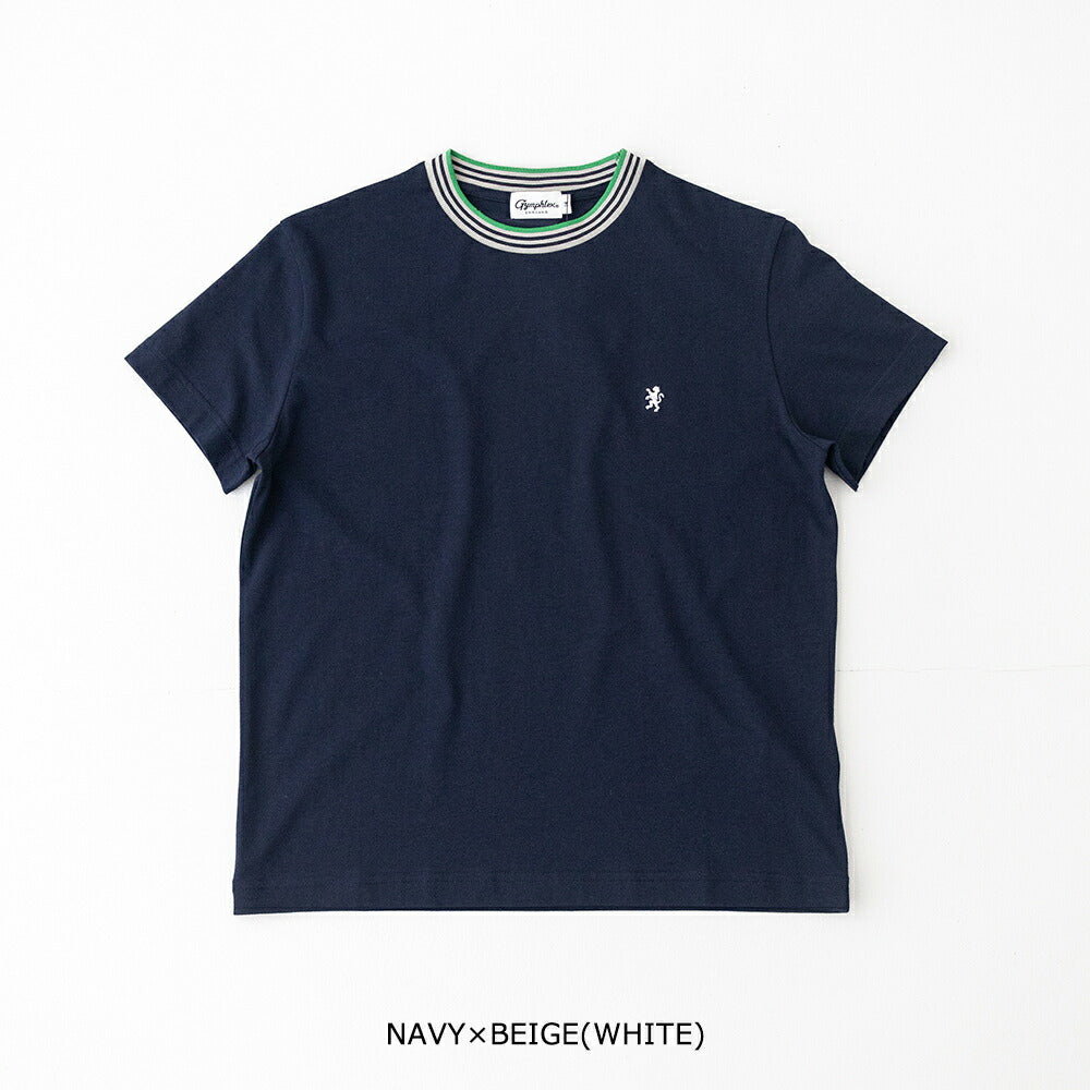 ジムフレックスクルーネックラインTシャツ(GY-C0448CCB)COTTONSPANDEXJERSEYCREWNECKKNIT-LINET-SHIRTGYMPHLEX(レディース)【2026春夏】*送料無料*【後払い決済不可】*