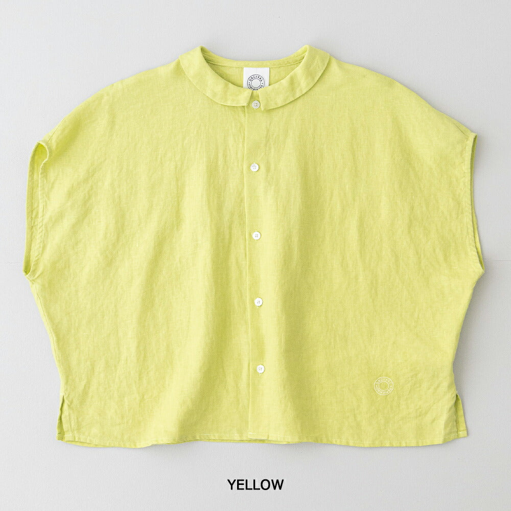 オーシバルリネンスリーブレスシャツ(OR-B0360YLM)40sLINENCLOTHSLEEVELESSSHIRTORCIVAL(レディース)【2026春夏】*送料無料*【後払い決済不可】*