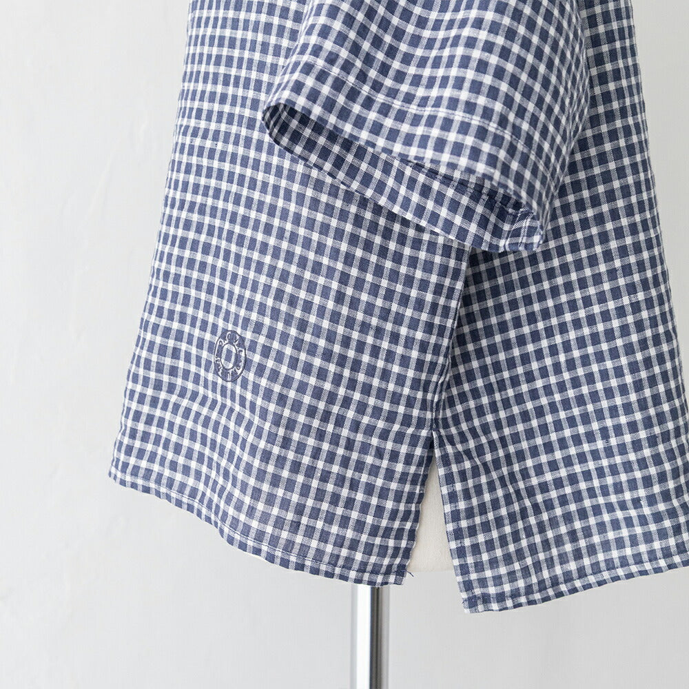 オーシバルリネンチェックボートネックプルオーバー(OR-B0388LCH)60/-LINENCHCKBOATNECKPULLOVERORCIVAL(レディース)【2026春夏】*送料無料*【後払い決済不可】*