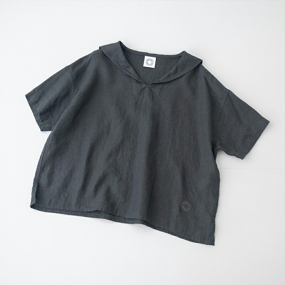 オーシバルリネン半袖セーラーシャツ(OR-B0389YLM)40sLINENCLOTHSHORTSLEEVESAILORORCIVAL(レディース)【2026春夏】*送料無料*【後払い決済不可】*