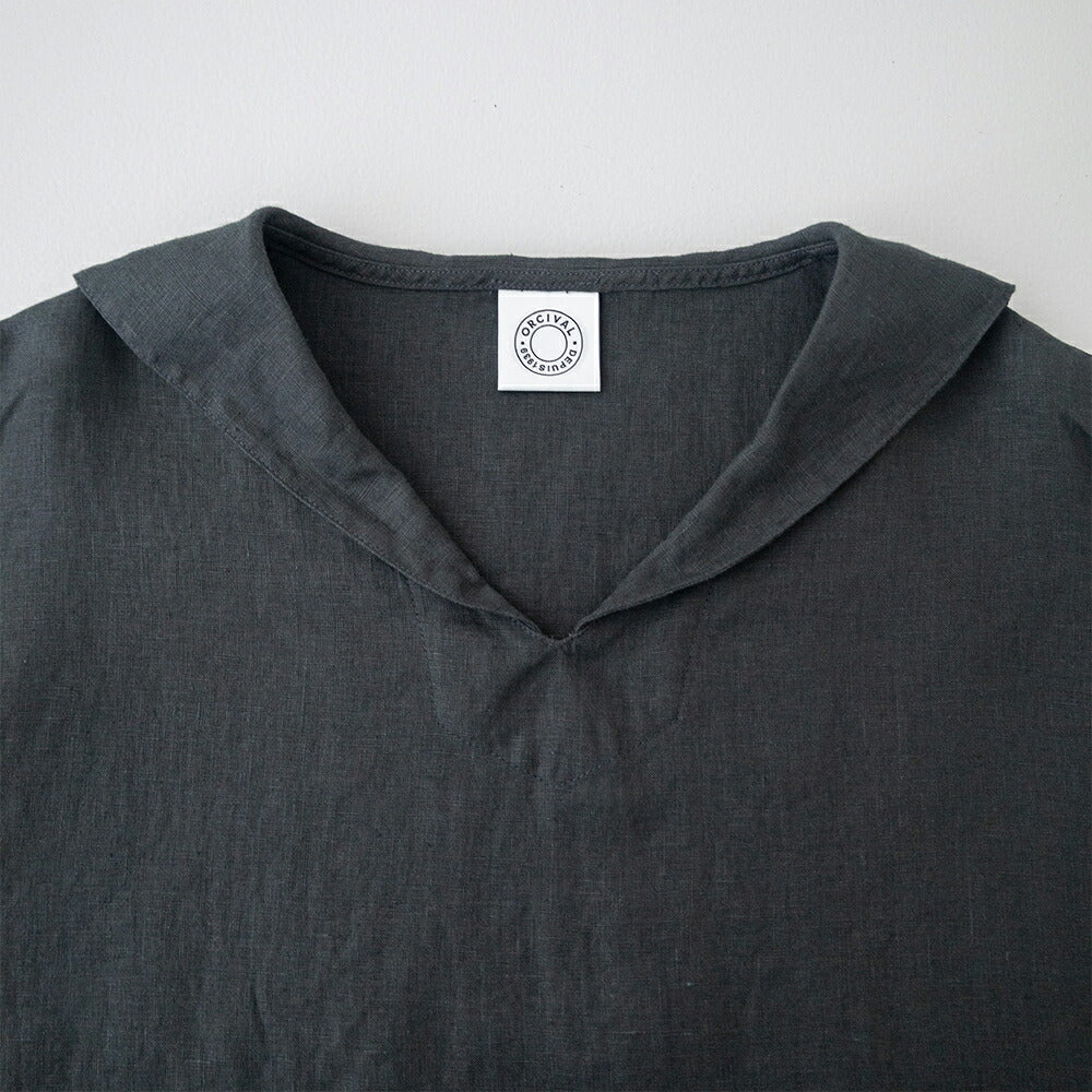 オーシバルリネン半袖セーラーシャツ(OR-B0389YLM)40sLINENCLOTHSHORTSLEEVESAILORORCIVAL(レディース)【2026春夏】*送料無料*【後払い決済不可】*