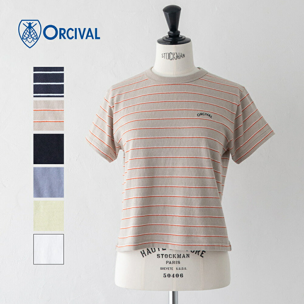 オーシバルアンイーブンジャージー刺繍ショートスリーブTシャツ(OR-C0519TSB)UNEVENJERSEYEMBROIDERYSHORTSLEEVET-SHIRTORCIVAL(レディース)【2026春夏】*送料無料*【後払い決済不可】*