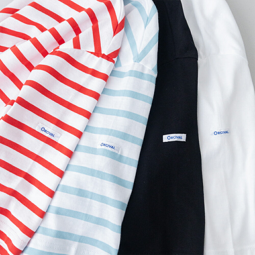 オーシバルコットンレジェボートネックボーダーTシャツ(L6839)COTTONLEGERBOATNECKHALFSLEEVEP.O.ORCIVAL(レディース)【2026春夏】*送料無料*【後払い決済不可】*