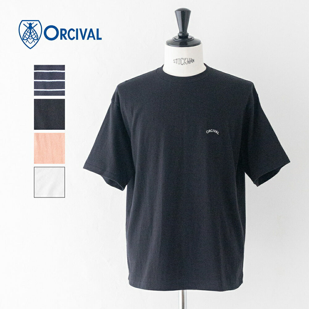 オーシバルアンイーブンジャージー刺繍ショートスリーブTシャツ(OR-C0520TSB)UNEVENJERSEYEMBROIDERYSHORTSLEEVET-SHIRTORCIVAL(メンズ)【2026春夏】*送料無料*【後払い決済不可】*