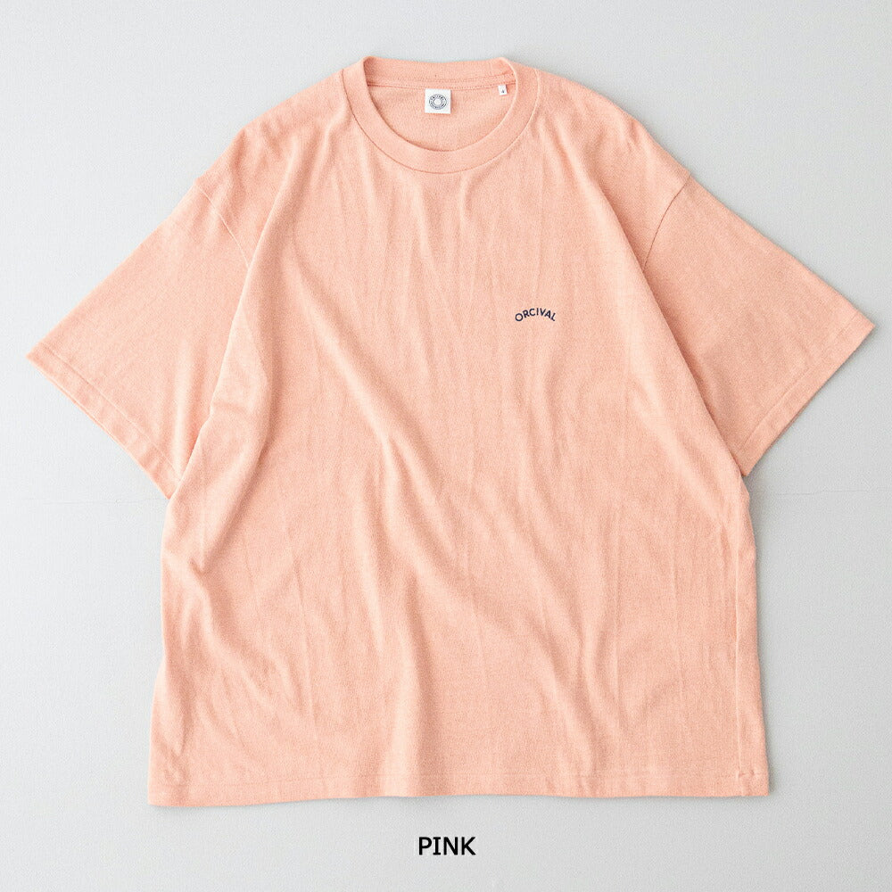オーシバルアンイーブンジャージー刺繍ショートスリーブTシャツ(OR-C0520TSB)UNEVENJERSEYEMBROIDERYSHORTSLEEVET-SHIRTORCIVAL(メンズ)【2026春夏】*送料無料*【後払い決済不可】*