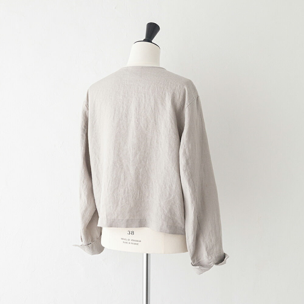 オーシバルリネンクルーネックカーディガン(OR-A0783YLM)40sLINENCLOTHCREWNECKCARDIGANORCIVAL(レディース)【2026春夏】*送料無料*【後払い決済不可】*