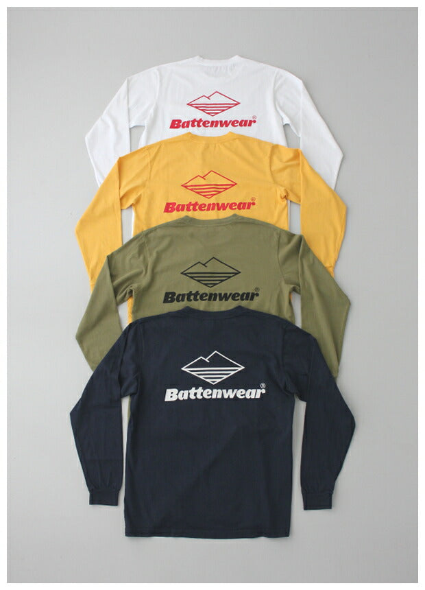 バテンウェアチーム長袖ポケットTシャツ(85021)TeamL/SPocketTeeBattenwear(メンズ)【2021春夏】【後払い決済不可】【ポイント10倍】お買い物マラソン4/2320:00〜4/281:59