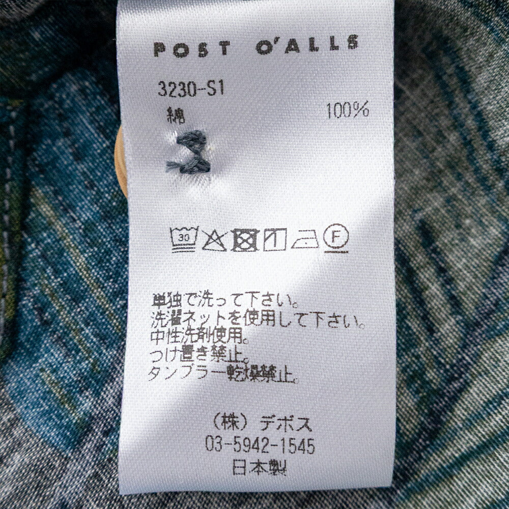 バテンウェア×ポストオーバーオールズCottonPrintedBroadClothT&CShirts(323026SV)BattenwearxPostO'Alls(メンズ)【2026春夏】*送料無料*【後払い決済不可】*