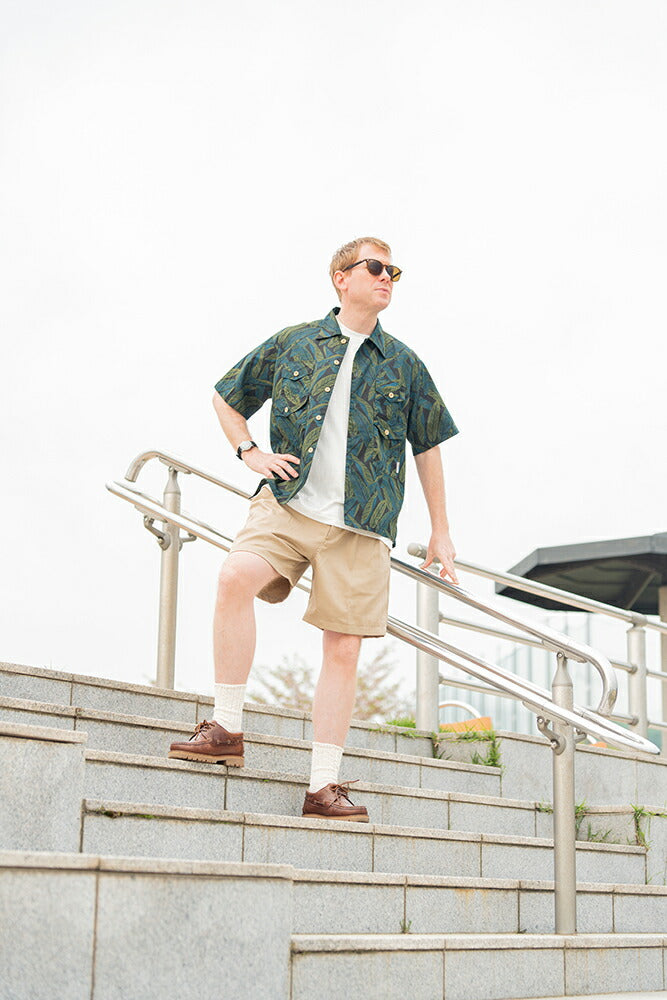 バテンウェア×ポストオーバーオールズCottonPrintedBroadClothT&CShirts(323026SV)BattenwearxPostO'Alls(メンズ)【2026春夏】*送料無料*【後払い決済不可】*