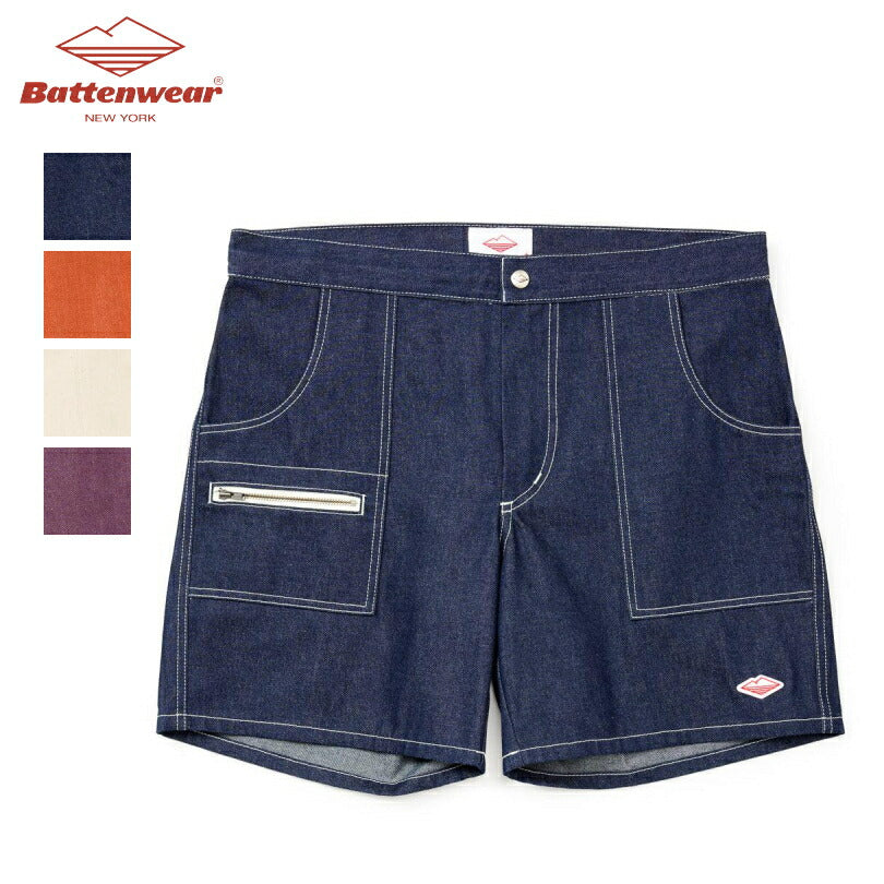 バテンウェア12-ozColorDenimLocalShorts(40726SV)Battenwear(メンズ)【2026春夏】*送料無料*【後払い決済不可】*