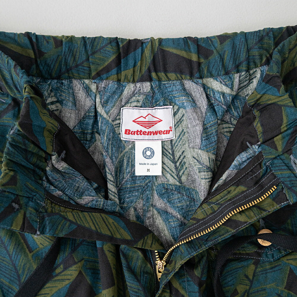 バテンウェア×ポストオーバーオールズCottonPrintedBroadClothT&CShorts(3322S26S)BattenwearxPostO'Alls(メンズ)【2026春夏】*送料無料*【後払い決済不可】*