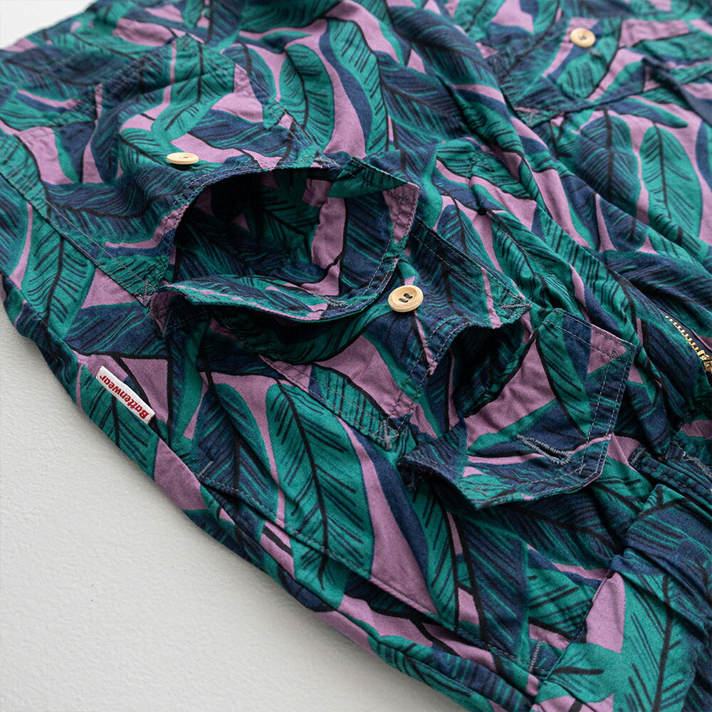 バテンウェア×ポストオーバーオールズCottonPrintedBroadClothT&CShorts(3322S26S)BattenwearxPostO'Alls(メンズ)【2026春夏】*送料無料*【後払い決済不可】*
