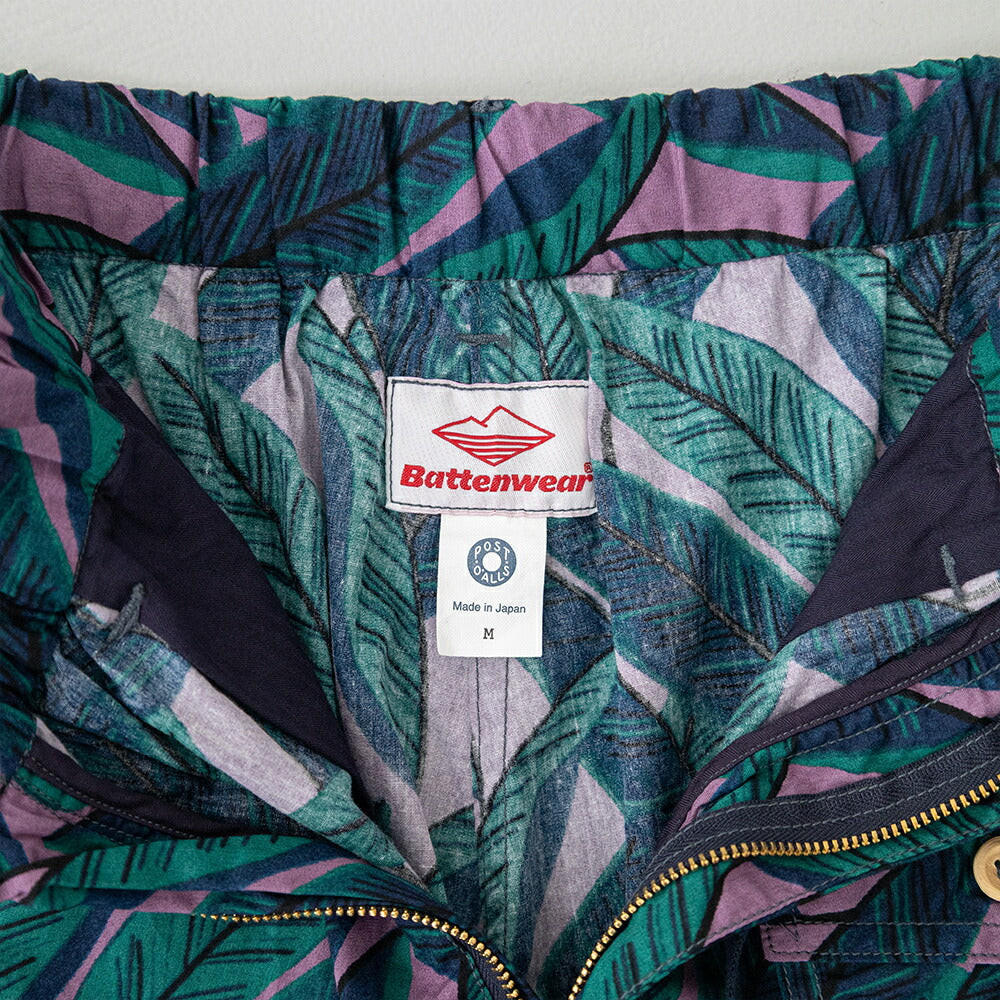 バテンウェア×ポストオーバーオールズCottonPrintedBroadClothT&CShorts(3322S26S)BattenwearxPostO'Alls(メンズ)【2026春夏】*送料無料*【後払い決済不可】*
