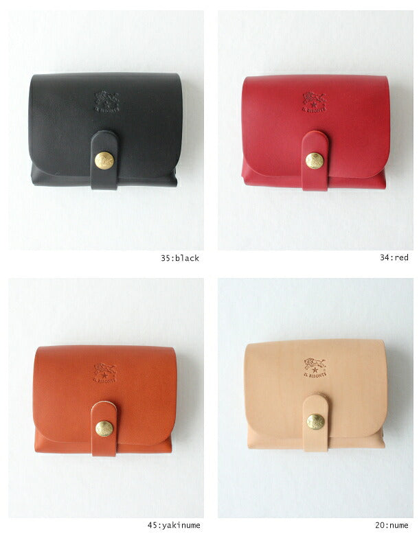 イル ビゾンテ レザーカードケース (5432404393) Leather Card Case IL BISONTE *ゆうパケット不可* *