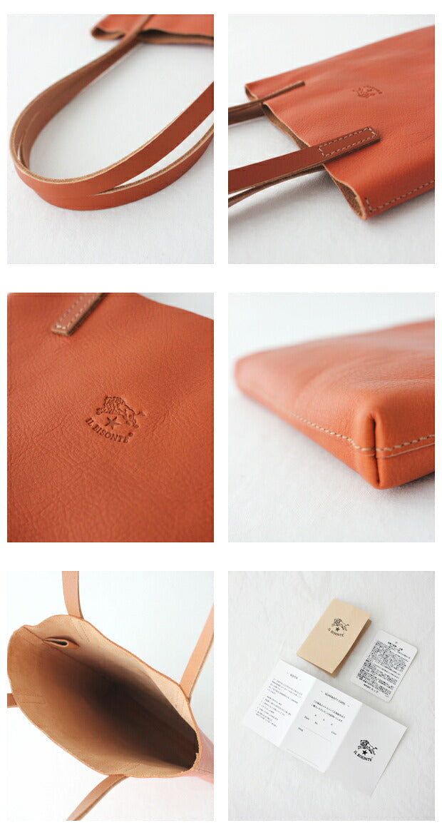 イルビゾンテ レザートートバッグ (54212300214) Leather Tote Bag IL BISONTE(バッグ)