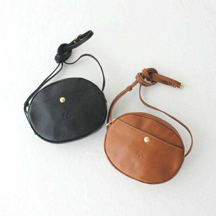 イルビゾンテ レザーショルダーバッグ (54212305111) Leather Shoulder Bag IL BISONTE(バッグ)