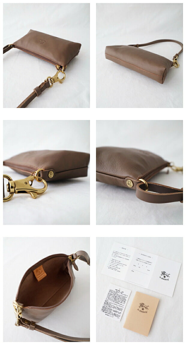 イルビゾンテ レザーショルダーバッグ (5442302111) Leather Shoulder Bag IL BISONTE(バッグ) br>*送料無料* *