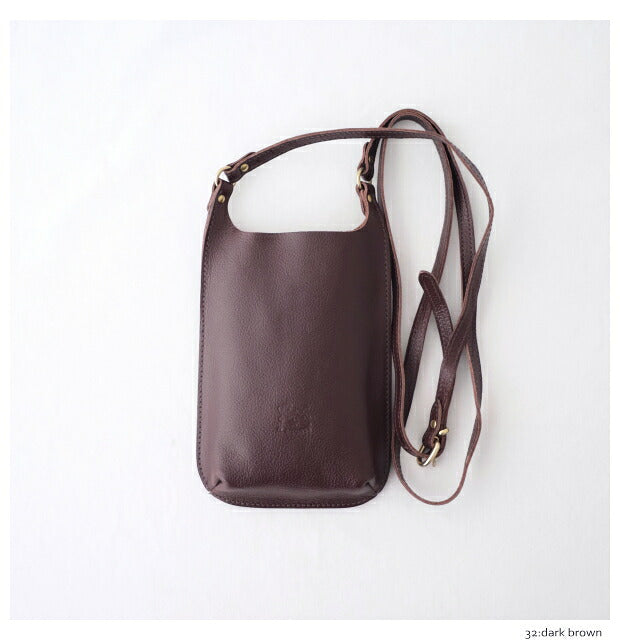 イルビゾンテ ミニクロスボディバッグ (54232305117) Leather Shoulder Bag IL BISONTE(バッグ)