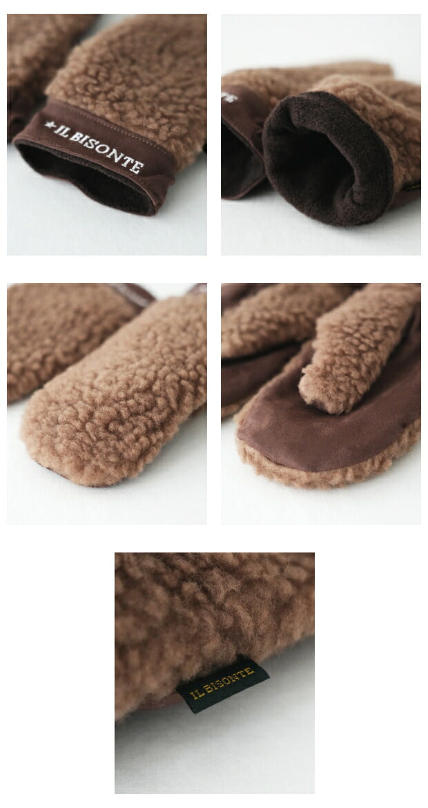 イルビゾンテ グローブ (54232309582) FLEECE MITON IL BISONTE(小物)