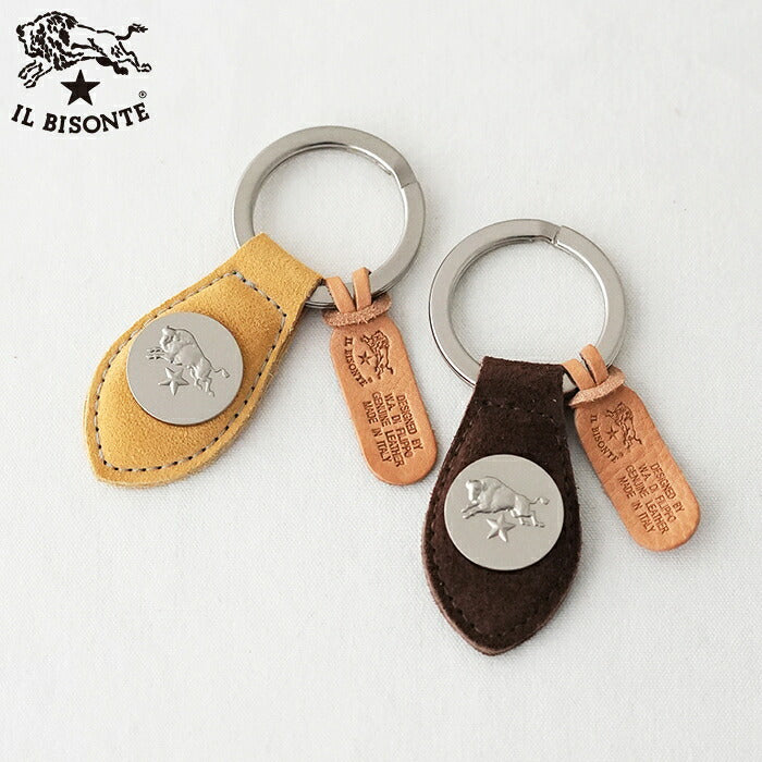 イルビゾンテ キーリング (54232309550) Suede Leather Key Holder IL BISONTE(小物)