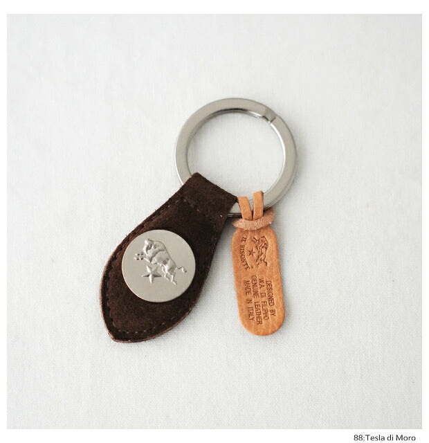 イルビゾンテ キーリング (54232309550) Suede Leather Key Holder IL BISONTE(小物)