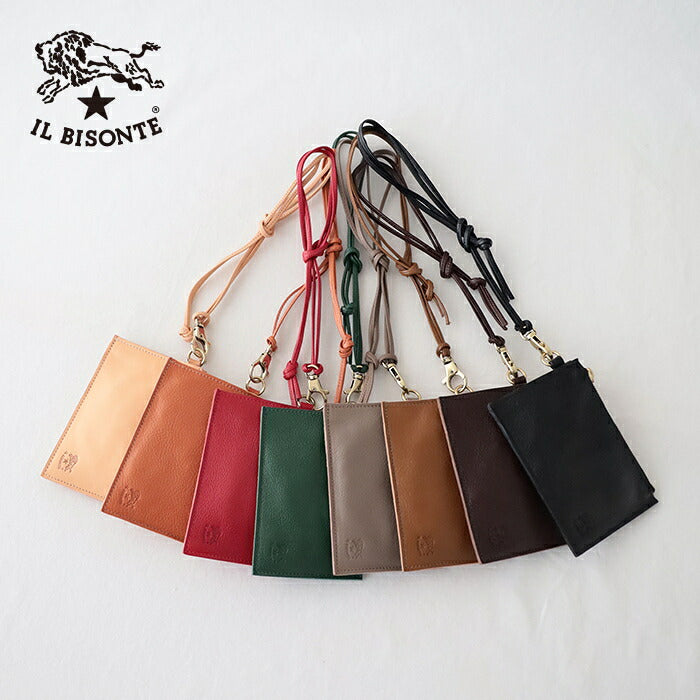 イルビゾンテ ネックフラグメントケース (54242309441) Leather Pouch IL BISONTE(小物)