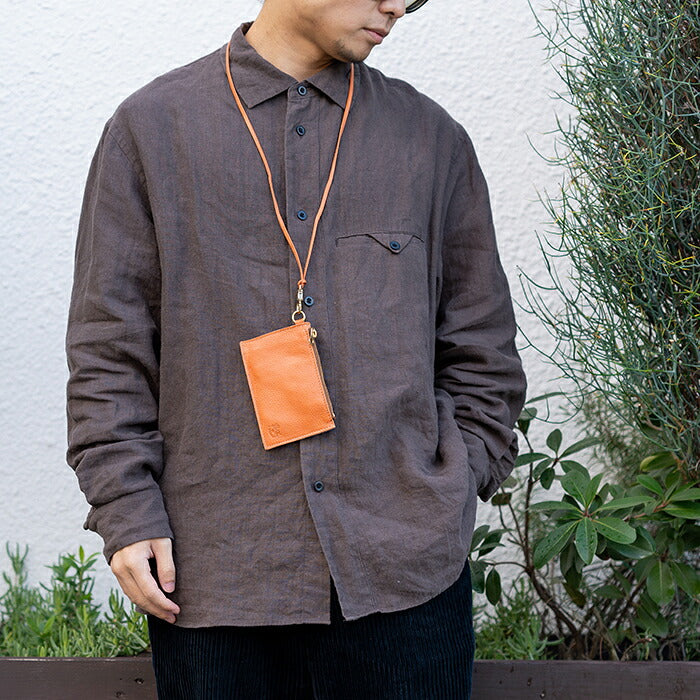 イルビゾンテ ネックフラグメントケース (54242309441) Leather Pouch IL BISONTE(小物)