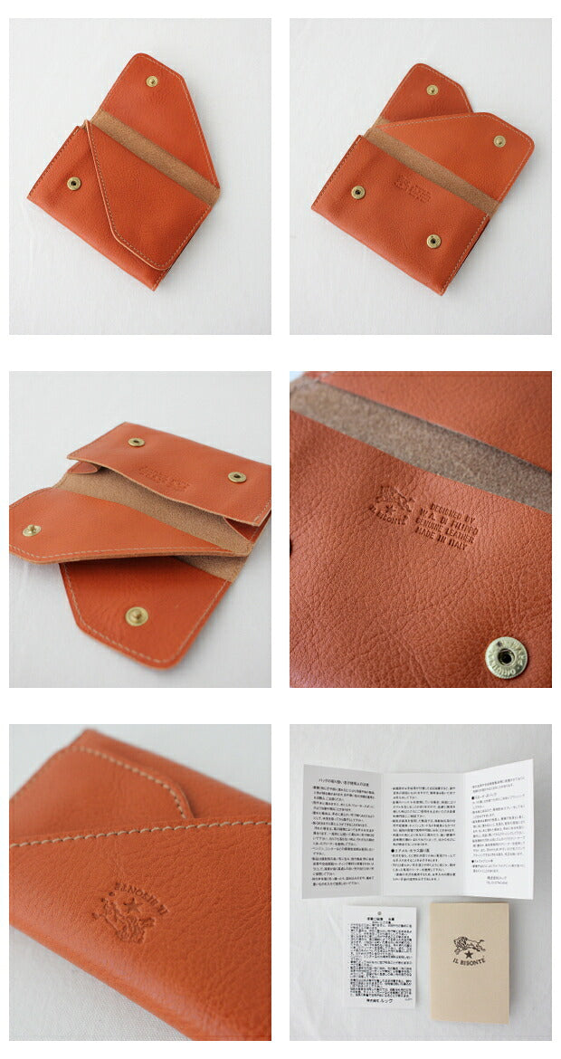 イルビゾンテ レザー カードケース (412227) Leather Card Case IL BISONTE(小物)